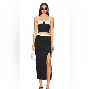 NWT Heartloom Fontaine 2 piece set black/white size small‎